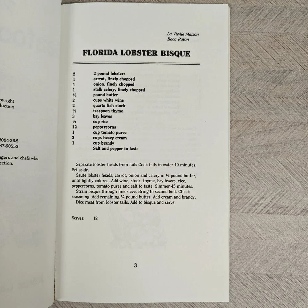 Famous Florida Seafood Recipes By Joyce LaFray Vintage Cookbook Local Ethnic